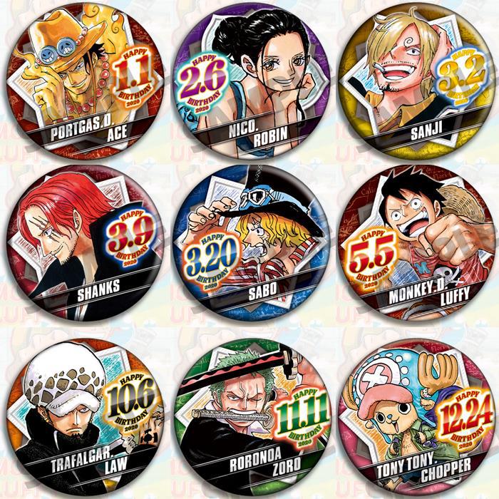 Zoro Anime Merchandise - Set Lencana Anime One Piece Merchandise