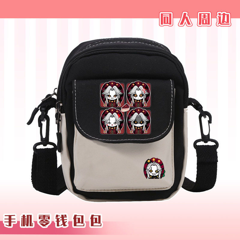 Anime Merch Shopping - Tas Selempang Kecil Kanvas Pierrot Circus