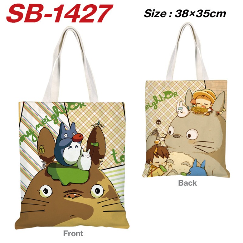 Anime Merch Shopping - Tas Selempang Kanvas Anime My Neighbor