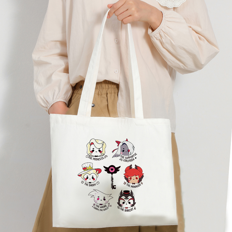 Anime Merch Shopping - Demon Hotel Hazbin Anime Merch tas