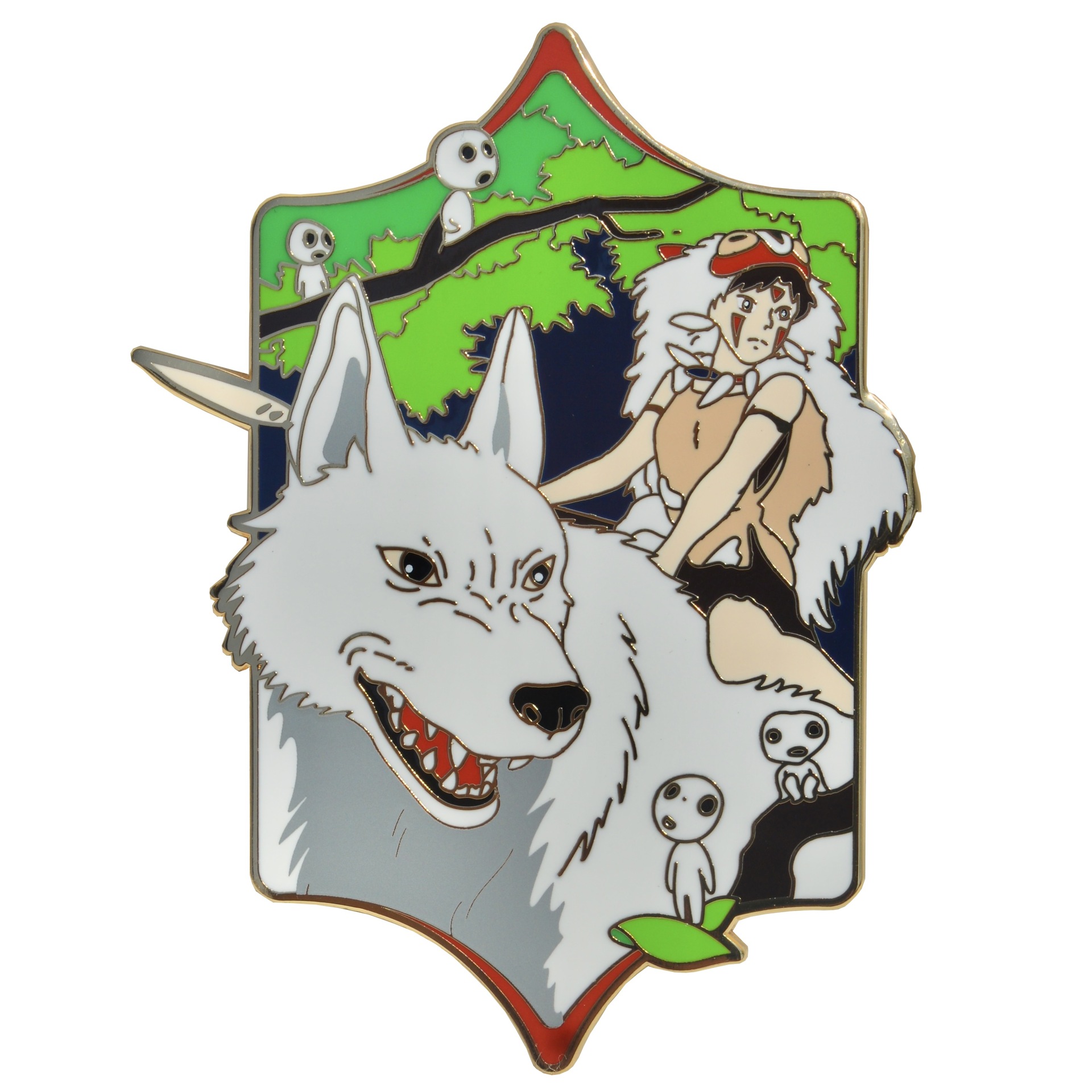 Anime Merchandise In Japanese - Bros Mononoke Barang Dagangan Anime Pin