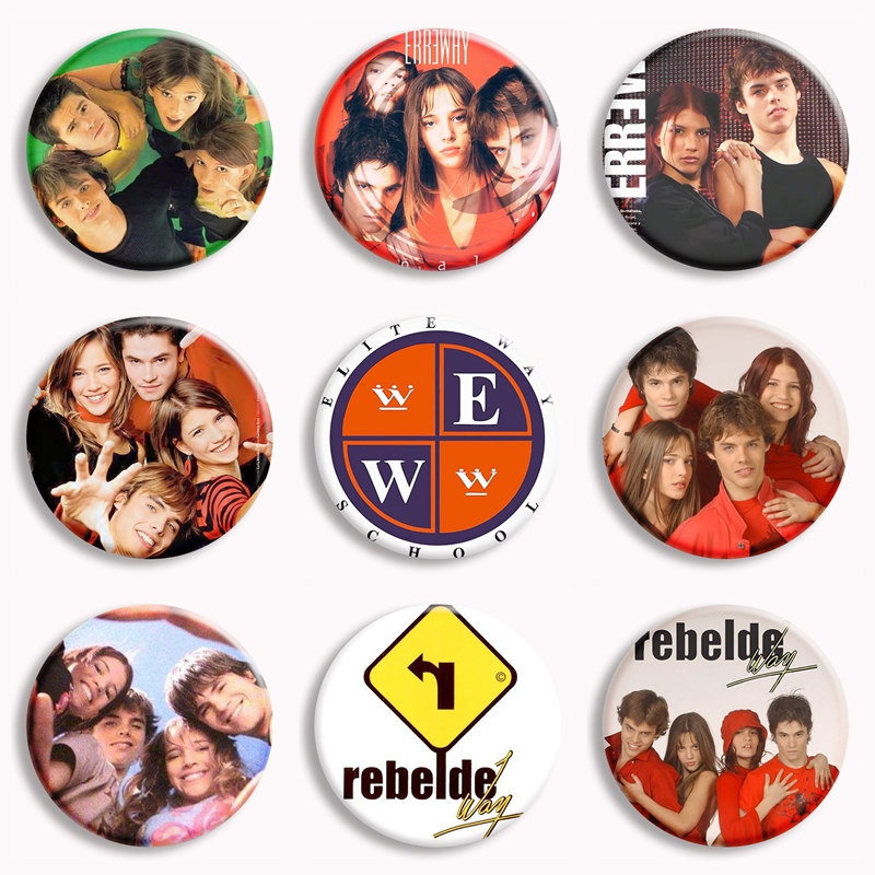 Pin Button Badge - Pin Tombol Lembut Film Rebelde Way