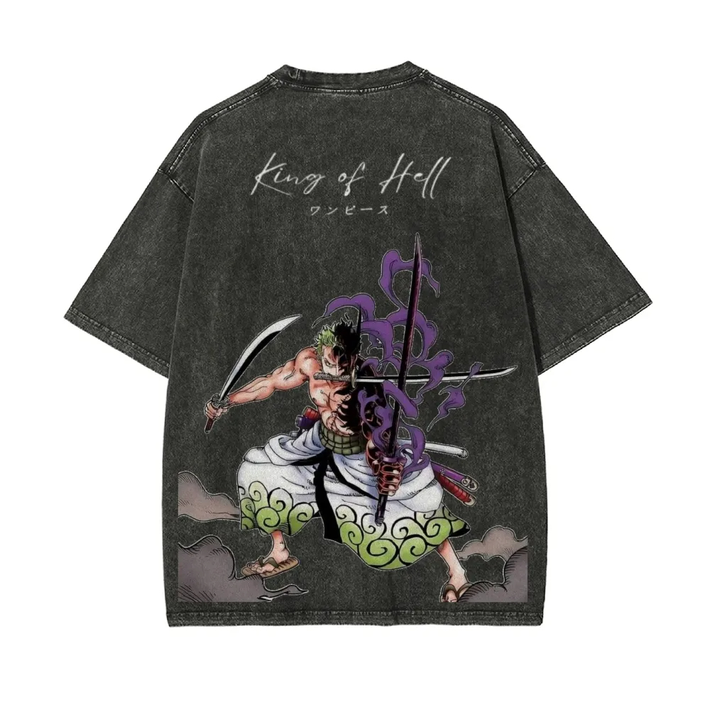Zoro Anime Merchandise - Kaos ONE PIECE Zoro King of