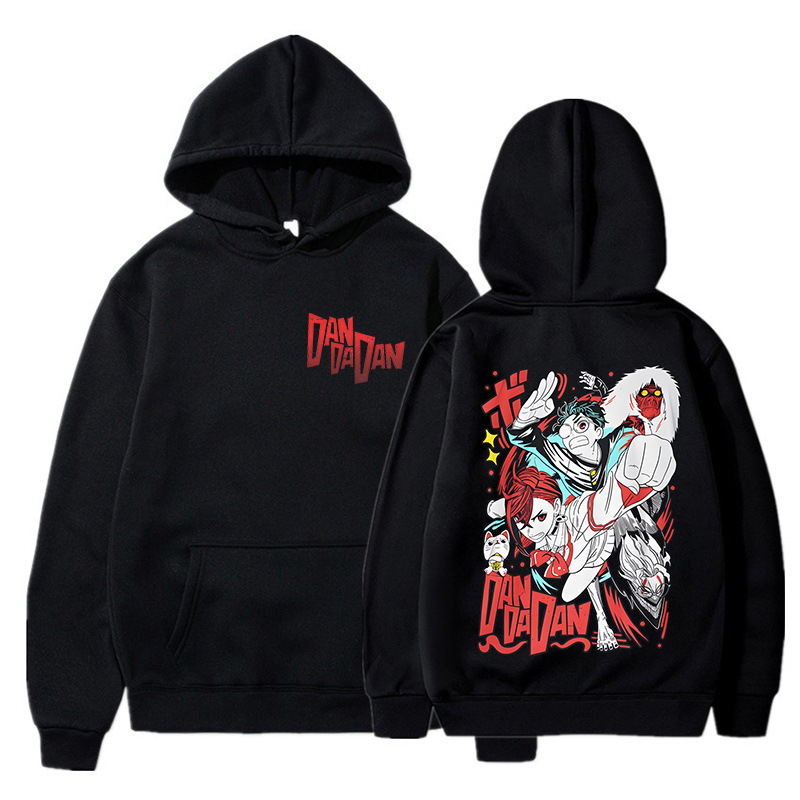 Anime Merch Shopping - Hoodie Grafis Dandadan Ayase Momo Okarun