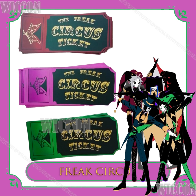 Kartu Tiket Freak Circus Merah - Anime Merchandise In Japanese ulasan dan harga