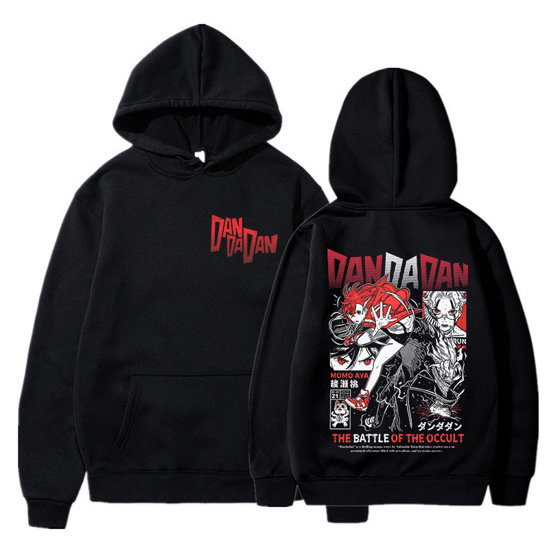 Hoodie Grafis Dandadan Ayase M - Anime Merch Shopping ulasan dan harga